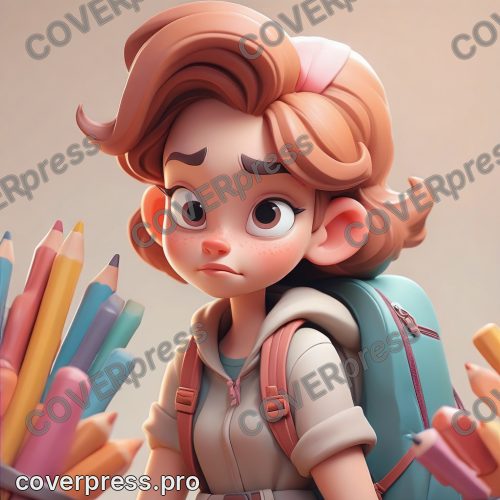 В стиле 3D-Мультфильм: глобус с рюкзаком и карандаши-великаны