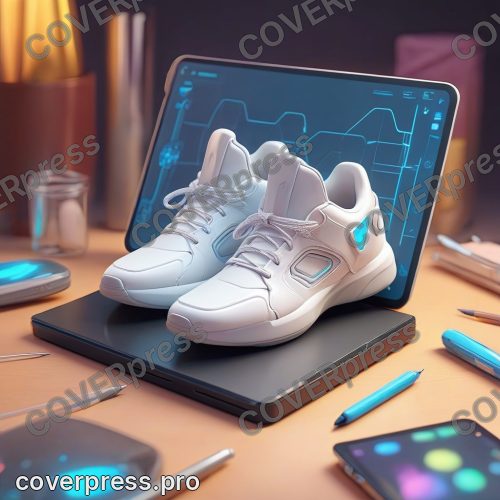В стиле 3D-Мультфильм: на мониторе планшета с голографическим интерфейсом виден детализированный 3D-чертеж