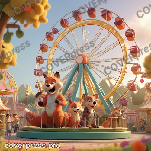В стиле 3D-Мультфильм: предзакатный свет