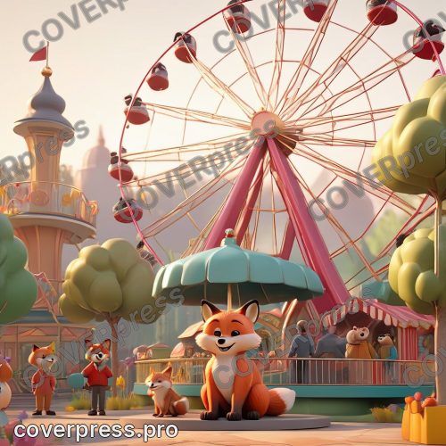 В стиле 3D-Мультфильм: предзакатный свет