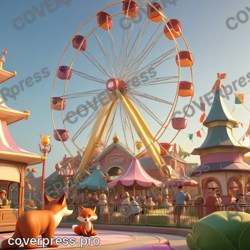 В стиле 3D-Мультфильм: предзакатный свет