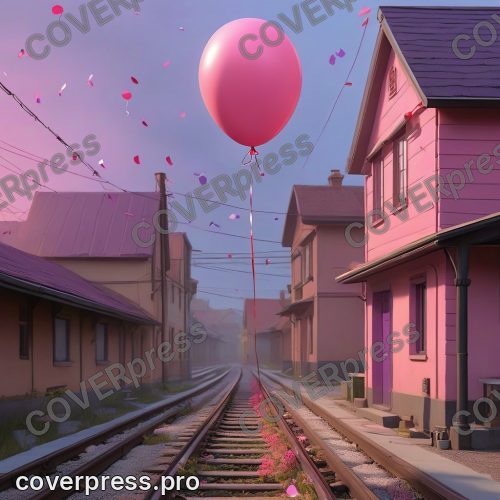В стиле 3D-Мультфильм: раннее утро. Солнце только начинает подниматься, окрашивая небо в нежные розовые