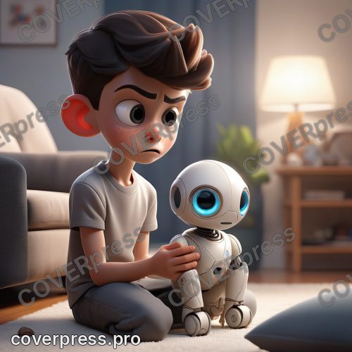 В стиле 3D-Мультфильм: рука мальчика, лет десяти, смугловатая, в светлой футболке, держит перед собой небольшой
