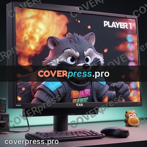3d character illustration: screen with a cartoon hero