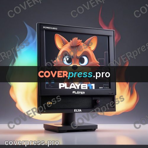 3d character illustration: screen with a cartoon hero