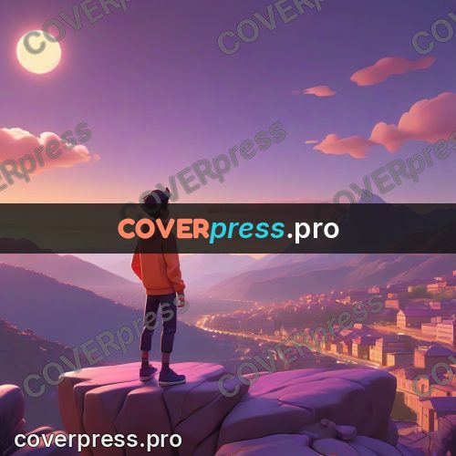 3d character illustration: teenager on a cliff edge
