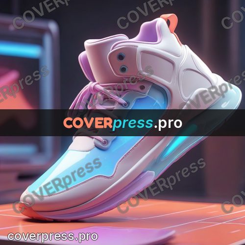 3d character illustration: white sneakers and a tablet