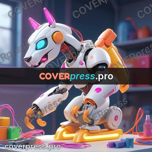 3d character illustration: white robot by the sneakers
