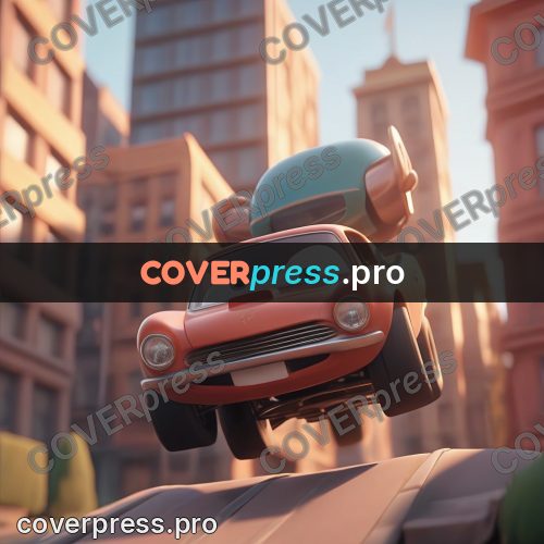 3d character illustration: red car with eyes