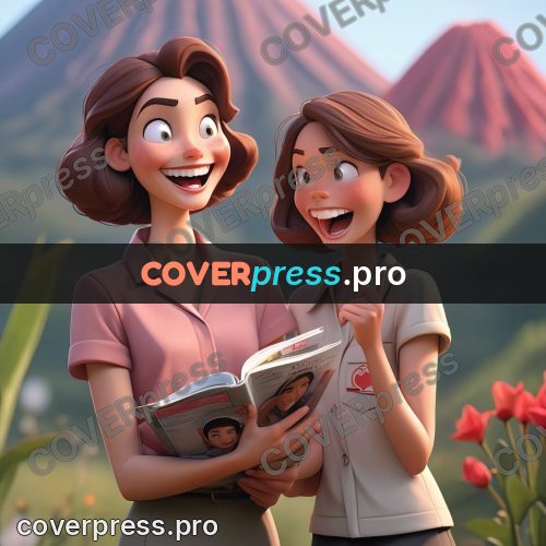 3d character illustration: people looking at an open book