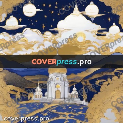 Amano style painting: white palace with domes