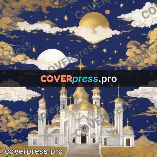 Amano style painting: white palace with domes