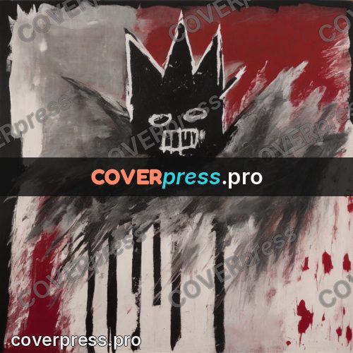 Basquiat style drawing: crown with sharp points