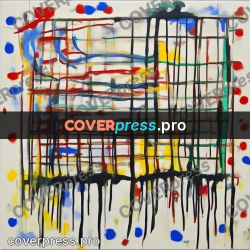 Basquiat style drawing: drips on a white field