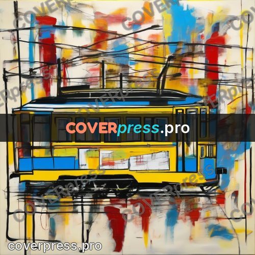 Basquiat style drawing: black grid on yellow