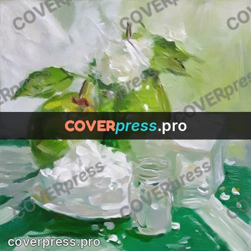 Oil painting illustration: glassware on a white cloth