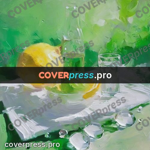 Oil painting illustration: glassware on a white cloth