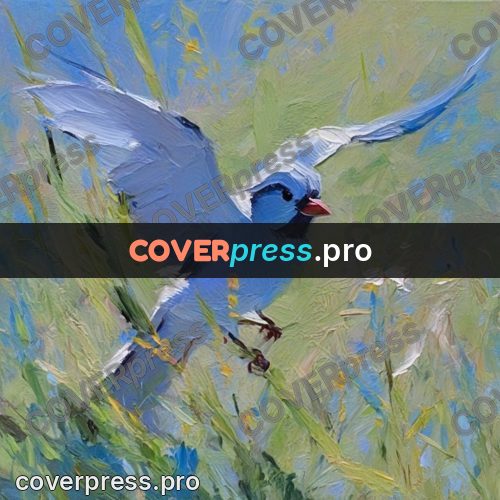 Oil painting illustration: green meadow grass