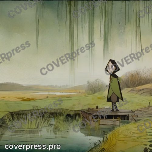 В стиле Кельтский мультфильм: кочки, ржавая вода, стена сухого камыша