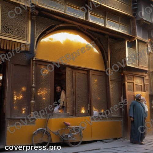 В стиле Кинорендер арт-3D: между разошедшимися плитами брусчатки медленно открывается глаз размером с площадь