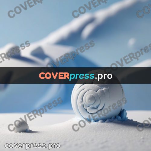 Clay figurine: snowball on a slope