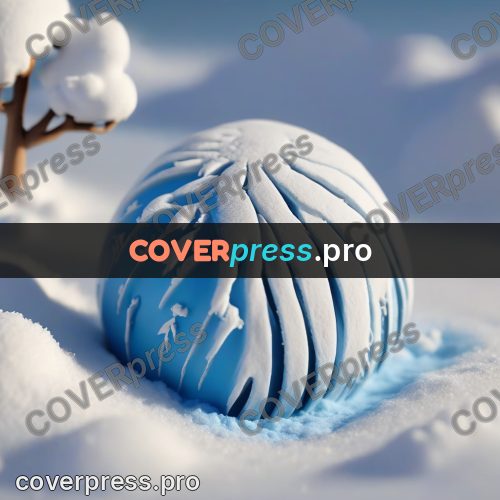 Clay figurine: snowball on a slope