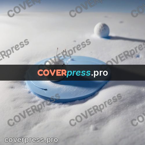 Clay figurine: snowball on a slope