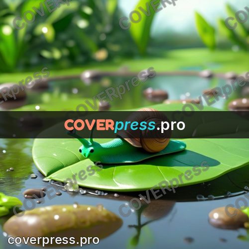 Clay figurine: snail on a green leaf