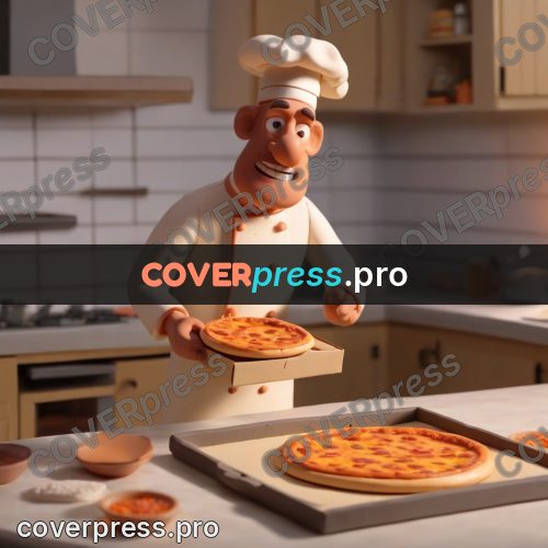 Clay figurine: chef with a baking tray