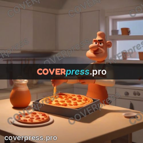 Clay figurine: chef with a baking tray