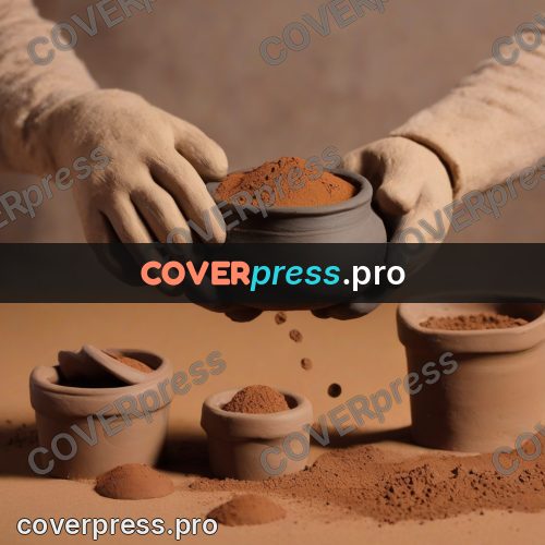 Clay figurine: hands holding a round bowl