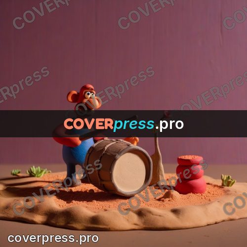 Clay figurine: figure with a mallet