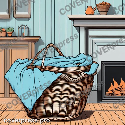 Аниме иллюстрация с заливкой: кот, котёнок и клубок