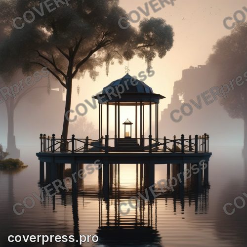 3д арт из кубов: дом, беседка и мельница