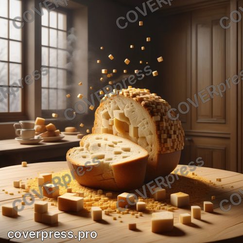3д арт из кубов: торт, чайник и каравай