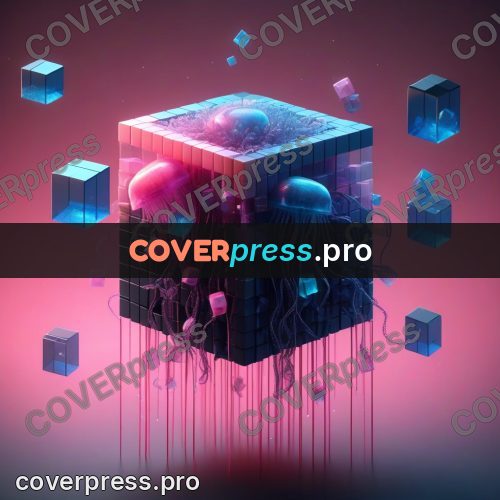 Geometric 3d artwork: pink jellyfish with long tentacles