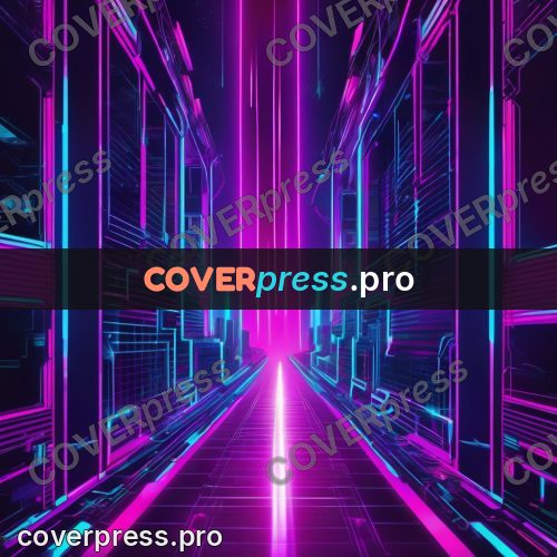 Cyberpunk illustration: neon panel on a dark ground