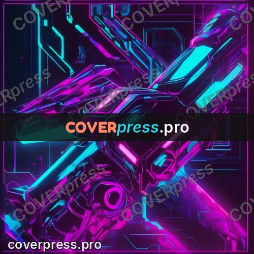 Cyberpunk illustration: mechanical arm with joints