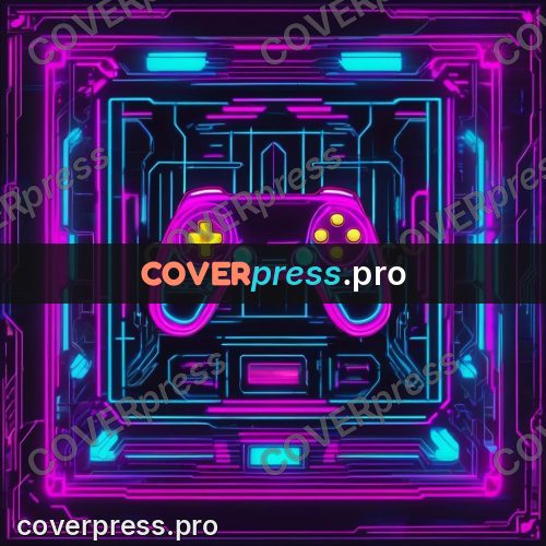 Cyberpunk illustration: neon panel with a frame