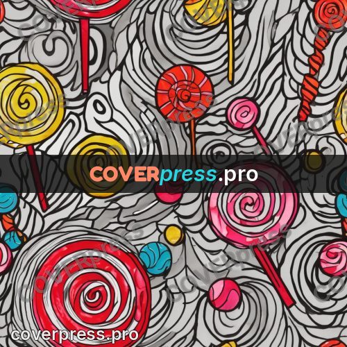 Doodle drawing: spirals among grey swirls