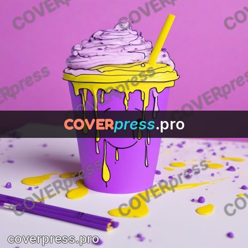 Doodle illustration: cup with a smiling face