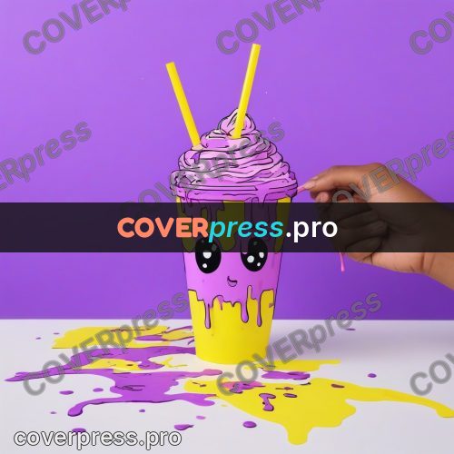 Doodle illustration: cup with a smiling face
