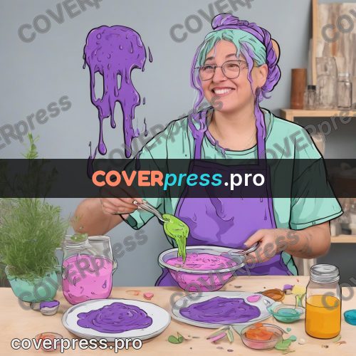 Doodle illustration: woman in an apron