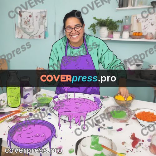 Doodle illustration: woman in an apron