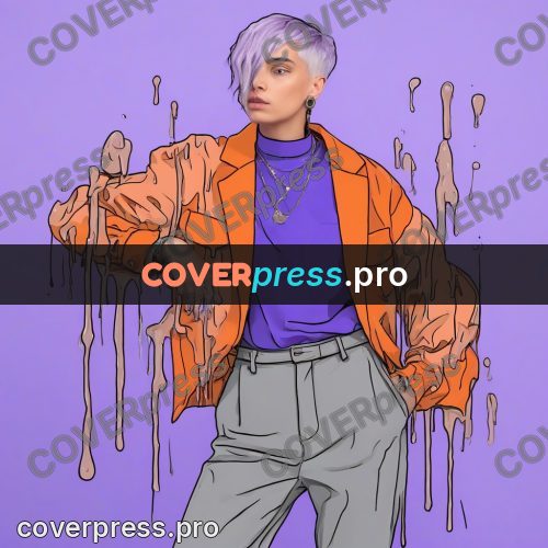 Doodle illustration: person in an orange jacket