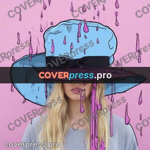 Doodle illustration: woman in a wide-brimmed hat