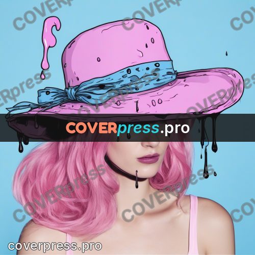 Doodle illustration: woman in a wide-brimmed hat