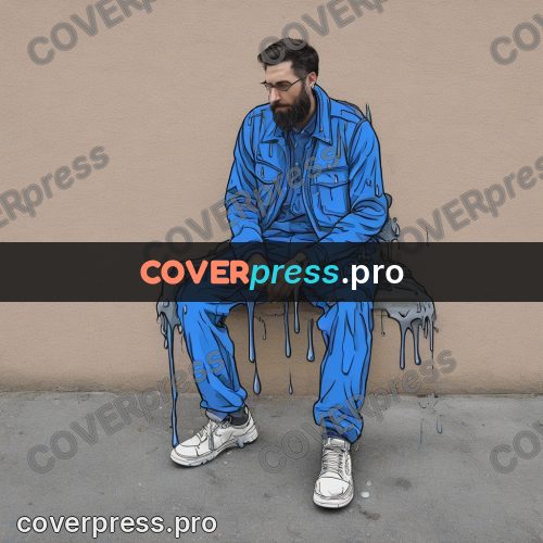 Doodle illustration: man in work overalls