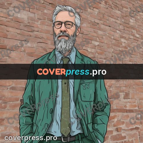 Doodle illustration: man in a green jacket