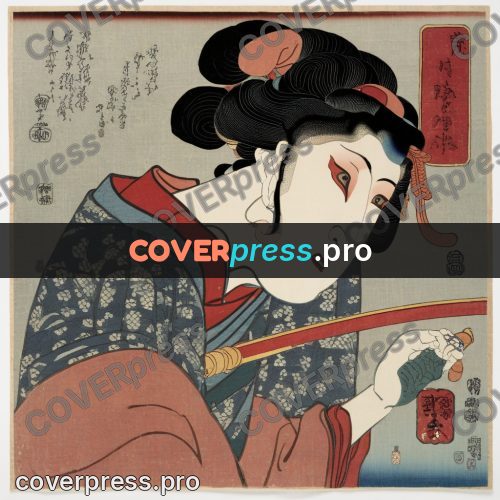 Ukiyo-e artwork: actor in a female role
